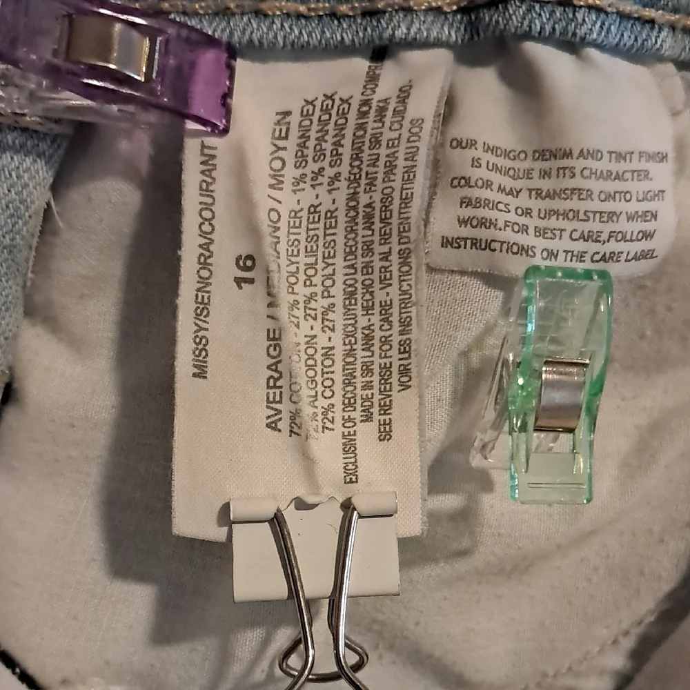 Gloria Vanderbilt Women's High Rise Light Blue Jeans